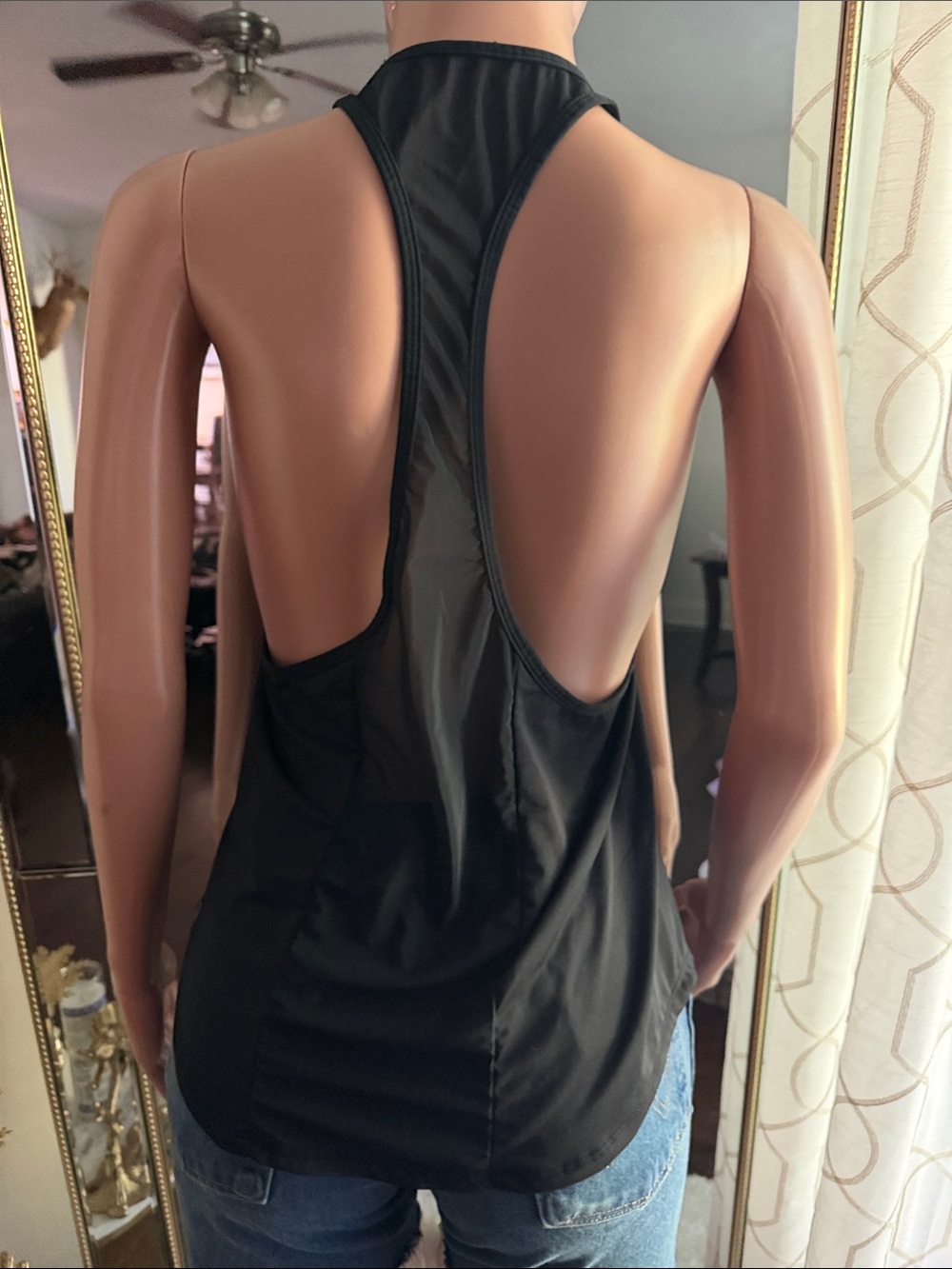 Fabletics Black Racerback Workout Tank - Picture 5 of 5
